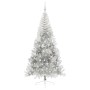 Árbol de Navidad Artificial Preiluminado Plateado 240 cm PET
