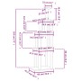 Rascador para gatos con postes de sisal gris claro 183 cm de vidaXL, Mobiliario para gatos - Ref: Foro24-171745, Precio: 73,9...