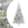Árbol de Navidad Artificial Preiluminado Plateado 240 cm PET