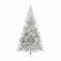Árbol de Navidad Artificial Preiluminado Plateado 240 cm PET