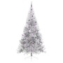 Árbol de Navidad Artificial Preiluminado Plateado 240 cm PET