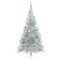 Árbol de Navidad Artificial Preiluminado Plateado 240 cm PET