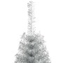 Árbol de Navidad Artificial Preiluminado Plateado 240 cm PET