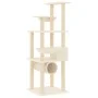 Katzenkratzbaum mit cremefarbenen Sisalstämmen, 141 cm von vidaXL, Katzenmöbel - Ref: Foro24-171747, Preis: 75,08 €, Rabatt: %