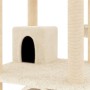 Katzenkratzbaum mit cremefarbenen Sisalstämmen, 141 cm von vidaXL, Katzenmöbel - Ref: Foro24-171747, Preis: 76,56 €, Rabatt: %