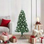 Árbol de Navidad Artificial de Esquina Verde 120 cm PVC y Metal