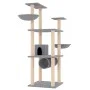 Cat scratcher with light gray sisal posts 141 cm by vidaXL, Cat furniture - Ref: Foro24-171748, Price: 72,65 €, Discount: %