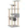 Cat scratcher with light gray sisal posts 141 cm by vidaXL, Cat furniture - Ref: Foro24-171748, Price: 72,65 €, Discount: %