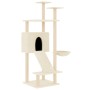 Katzenkratzbaum mit cremefarbenen Sisalstämmen, 153 cm von vidaXL, Katzenmöbel - Ref: Foro24-171750, Preis: 54,28 €, Rabatt: %
