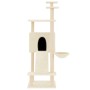 Katzenkratzbaum mit cremefarbenen Sisalstämmen, 153 cm von vidaXL, Katzenmöbel - Ref: Foro24-171750, Preis: 54,28 €, Rabatt: %