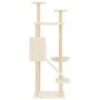 Katzenkratzbaum mit cremefarbenen Sisalstämmen, 153 cm von vidaXL, Katzenmöbel - Ref: Foro24-171750, Preis: 54,28 €, Rabatt: %