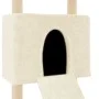 Cat scratching post with cream sisal posts 153 cm by vidaXL, Cat furniture - Ref: Foro24-171750, Price: 59,65 €, Discount: %