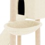 Rascador para gatos con postes de sisal crema 153 cm de vidaXL, Mobiliario para gatos - Ref: Foro24-171750, Precio: 54,21 €, ...