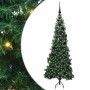 Árbol de Navidad Artificial de Esquina Verde 180 cm PVC y Metal