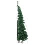 Árbol de Navidad Artificial de Esquina Verde 180 cm PVC y Metal