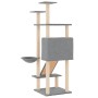 Cat scratching post with light gray sisal posts 153 cm by vidaXL, Cat furniture - Ref: Foro24-171751, Price: 50,20 €, Discoun...