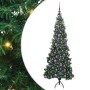 Árbol de Navidad Artificial de Esquina Verde 180 cm PVC y Metal
