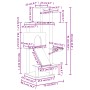 Katzenkratzbaum mit hellgrauen Sisalstämmen, 153 cm von vidaXL, Katzenmöbel - Ref: Foro24-171751, Preis: 50,20 €, Rabatt: %