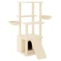Cat scratching post with cream sisal posts 133 cm by vidaXL, Cat furniture - Ref: Foro24-171756, Price: 66,04 €, Discount: %