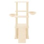Cat scratching post with cream sisal posts 133 cm by vidaXL, Cat furniture - Ref: Foro24-171756, Price: 61,95 €, Discount: %