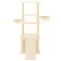Cat scratching post with cream sisal posts 133 cm by vidaXL, Cat furniture - Ref: Foro24-171756, Price: 66,04 €, Discount: %