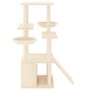 Katzenkratzbaum mit cremefarbenen Sisalstämmen, 133 cm von vidaXL, Katzenmöbel - Ref: Foro24-171756, Preis: 61,95 €, Rabatt: %