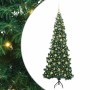 Árbol de Navidad Artificial de Esquina Verde 210 cm PVC y Metal