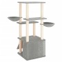 Katzenkratzbaum mit hellgrauen Sisalpfosten 133 cm von vidaXL, Katzenmöbel - Ref: Foro24-171757, Preis: 50,89 €, Rabatt: %