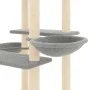 Katzenkratzbaum mit hellgrauen Sisalpfosten 133 cm von vidaXL, Katzenmöbel - Ref: Foro24-171757, Preis: 53,51 €, Rabatt: %