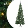 Árbol de Navidad Artificial de Esquina Verde 240 cm PVC y Metal