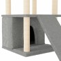 Katzenkratzbaum mit hellgrauen Sisalpfosten 133 cm von vidaXL, Katzenmöbel - Ref: Foro24-171757, Preis: 50,89 €, Rabatt: %