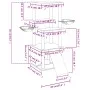 Katzenkratzbaum mit hellgrauen Sisalpfosten 133 cm von vidaXL, Katzenmöbel - Ref: Foro24-171757, Preis: 53,51 €, Rabatt: %