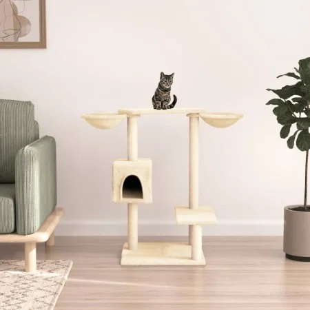 Cat scratching post with scratching posts cream color 82 cm by vidaXL, Cat furniture - Ref: Foro24-171759, Price: 44,25 €, Di...