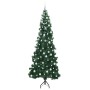 Árbol de Navidad Artificial de Esquina Verde 240 cm PVC y Metal