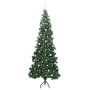 Árbol de Navidad Artificial de Esquina Verde 240 cm PVC y Metal