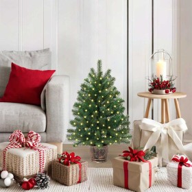 Árbol de Navidad artificial con 150 LED Verde 65 cm PE y PVC
