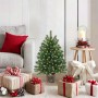 Árbol de Navidad artificial con 150 LED Verde 65 cm PE y PVC