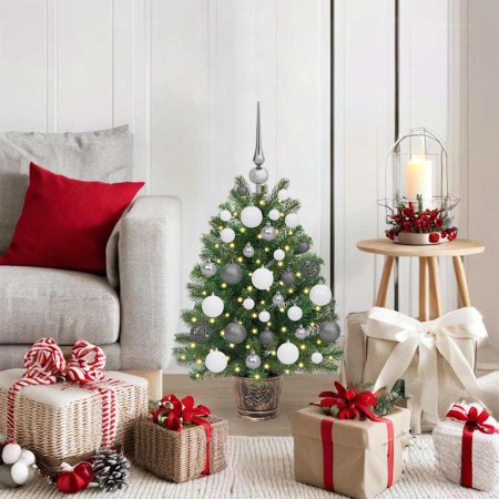 Árbol de Navidad artificial con 150 LED Verde 65 cm PE y PVC