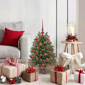 Árbol de Navidad artificial con 150 LED Verde 75 cm PE y PVC
