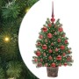Árbol de Navidad artificial con 150 LED Verde 75 cm PE y PVC
