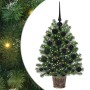 Árbol de Navidad artificial con 150 LED Verde 75 cm PE y PVC