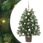 Árbol de Navidad artificial con 150 LED Verde 75 cm PE y PVC