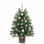 Árbol de Navidad artificial con 150 LED Verde 75 cm PE y PVC