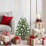 Árbol de Navidad artificial con 150 LED Verde 75 cm PE y PVC