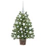 Árbol de Navidad artificial con 150 LED Verde 75 cm PE y PVC