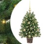 Árbol de Navidad artificial con 150 LED Verde 75 cm PE y PVC