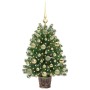 Árbol de Navidad artificial con 150 LED Verde 75 cm PE y PVC