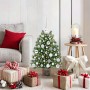 Árbol de Navidad artificial con 150 LED Verde 75 cm PE y PVC