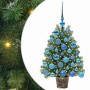 Árbol de Navidad artificial con 150 LED Verde 75 cm PE y PVC