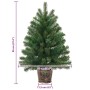 Árbol de Navidad artificial con 150 LED Verde 90 cm PE y PVC